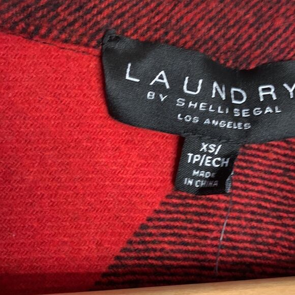 NWT Laundry by Shelli Seagal plaid shacket . XS - Picture 5 of 6